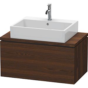 Duravit L-Cube vanity unit LC580206969 82 x 47.7 cm, brushed walnut, for console, 2000 pull-out
