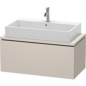 Duravit L-Cube vanity unit LC580309191 92 x 47.7 cm, matt taupe, for console, 2000 pull-out