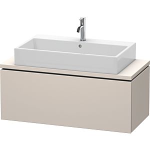 Duravit L-Cube vanity unit LC580409191 102 x 47.7 cm, matt taupe, for console, 2000 pull-out