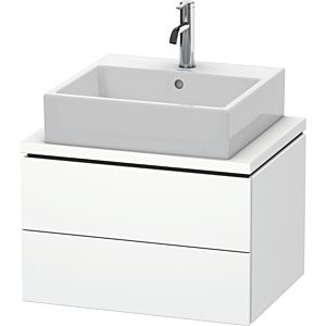 Duravit L-Cube Waschtisch-Unterschrank LC580501818 62 x 47,7 cm, weiß matt, für Konsole, 2 Schubkästen