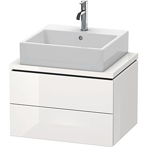 L-Cube Duravit vasque LC580508585 62 x 47,7 cm, blanc brillant, pour console, 2 tiroirs