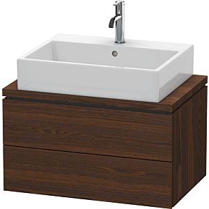 Duravit L-Cube Waschtisch-Unterschrank LC580606969 72 x 47,7 cm, nussbaum gebürstet, für Konsole, 2 Schubkästen