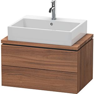 L-Cube Duravit vasque LC580607979 72 x 47,7 cm, noyer naturel, pour console, 2 tiroirs