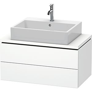L-Cube Duravit vasque LC580701818 82 x 47,7 cm, blanc mat, pour console, 2 tiroirs