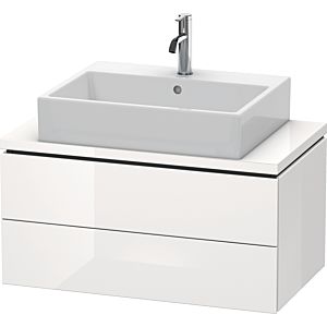 Duravit L-Cube vanity unit LC580702222 82 x 47.7 cm, white high gloss, for console, 2 drawers