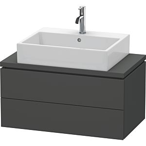 Duravit L-Cube vanity unit LC580704949 82 x 47.7 cm, matt graphite, for console, 2 drawers