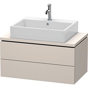 Duravit L-Cube vanity unit LC580709191 82 x 47.7 cm, matt taupe, for console, 2 drawers