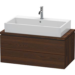 Duravit L-Cube vanity unit LC580806969 92 x 47.7 cm, brushed walnut, for console, 2 drawers