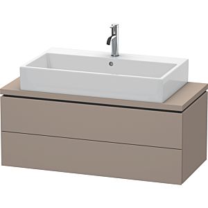 Duravit L-Cube Waschtisch-Unterschrank LC580904343 102 x 47,7 cm, basalt matt, für Konsole, 2 Schubkästen