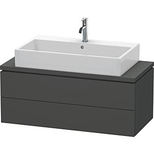 Duravit L-Cube Waschtisch-Unterschrank LC580904949 102 x 47,7 cm, graphit matt, für Konsole, 2 Schubkästen