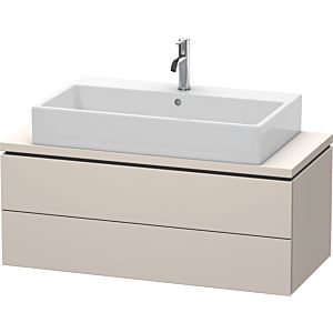 Duravit L-Cube vanity unit LC580909191 102 x 47.7 cm, matt taupe, for console, 2 drawers