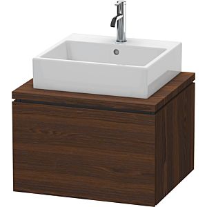 Duravit L-Cube Waschtisch-Unterschrank LC581006969 62 x 54,7 cm, nussbaum gebürstet, für Konsole, 1Auszug