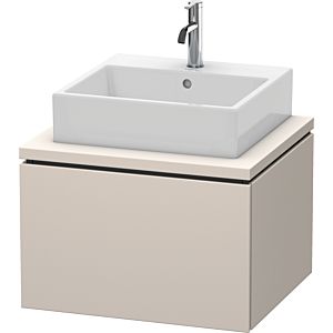 Duravit L-Cube vanity unit LC581009191 62 x 54.7 cm, matt taupe, for console, 1 pull-out