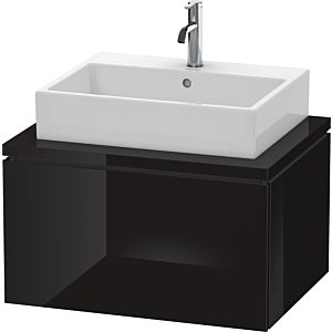 Duravit L-Cube Waschtisch-Unterschrank LC581104040 72 x 54,7 cm, schwarz hochglanz, für Konsole, 1Auszug