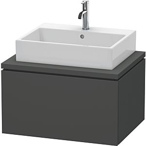 Duravit L-Cube vanity unit LC581104949 72 x 54.7 cm, graphite matt, for console, 1 pull-out