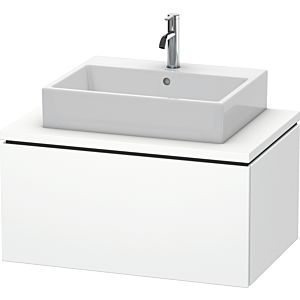 L-Cube Duravit vasque LC581201818 82 x 54,7 cm, blanc mat, pour console, 1 coulissant