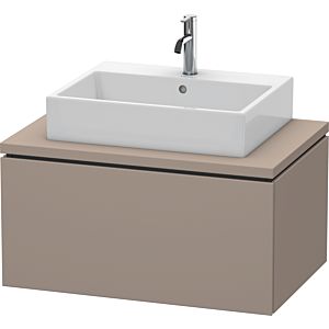 L-Cube Duravit vasque LC581204343 82 x 54,7 cm, basalte mat, pour console, 1 coulissant