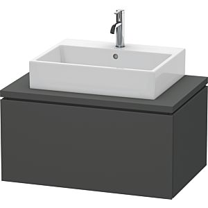 Duravit L-Cube vanity unit LC581204949 82 x 54.7 cm, graphite matt, for console, 1 pull-out