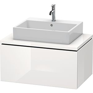 Duravit L-Cube vanity unit LC581208585 82 x 54.7 cm, white high gloss, for console, 1 pull-out