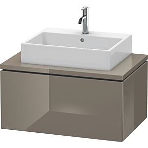Duravit L-Cube Waschtisch-Unterschrank LC581208989 82 x 54,7 cm, flannel grey hochglanz, für Konsole, 1Auszug