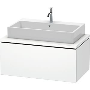 L-Cube Duravit vasque LC581301818 92 x 54,7 cm, blanc mat, pour console, 1 coulissant