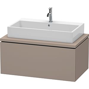 L-Cube Duravit vasque LC581304343 92 x 54,7 cm, basalte mat, pour console, 1 coulissant