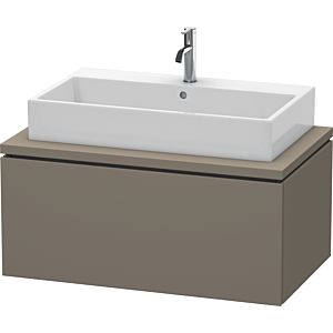 L-Cube Duravit vasque LC581309090 92 x 54,7 cm, flanelle gris soie mat, pour console, 1 coulissant