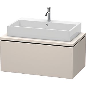 Duravit L-Cube vanity unit LC581309191 92 x 54.7 cm, matt taupe, for console, 1 pull-out