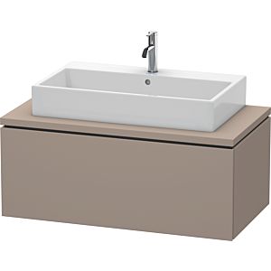 L-Cube Duravit vasque LC581404343 102 x 54,7 cm, basalte mat, pour console, 1 coulissant