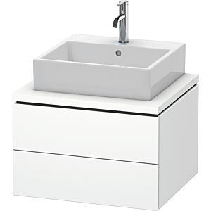 L-Cube Duravit vasque LC581501818 62 x 54,7 cm, blanc mat, pour console, 2 tiroirs