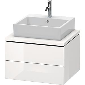 Duravit L-Cube vanity unit LC581502222 62 x 54.7 cm, white high gloss, for console, 2 drawers