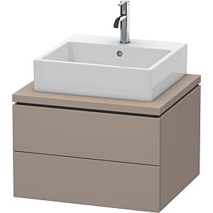 L-Cube Duravit vasque LC581504343 62 x 54,7 cm, basalte mat, pour console, 2 tiroirs