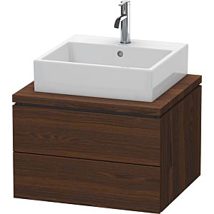 Duravit L-Cube vanity unit LC581506969 62 x 54.7 cm, brushed walnut, for console, 2 drawers