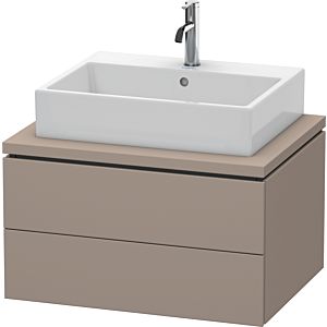 Duravit L-Cube vanity unit LC581604343 72 x 54.7 cm, basalt matt, for console, 2 drawers