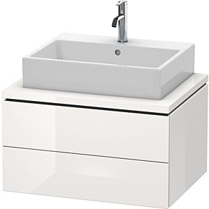 L-Cube Duravit vasque LC581608585 72 x 54,7 cm, blanc brillant, pour console, 2 tiroirs