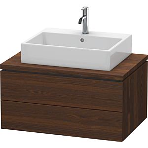 Duravit L-Cube vanity unit LC581706969 82 x 54.7 cm, brushed walnut, for console, 2 drawers