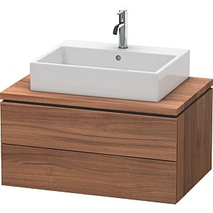 Duravit L-Cube Waschtisch-Unterschrank LC581707979 82 x 54,7 cm, nussbaum natur, für Konsole, 2 Schubkästen