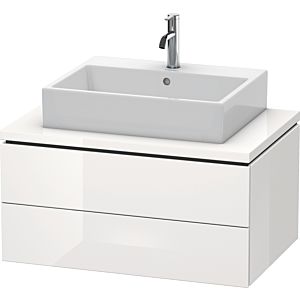 Duravit L-Cube vanity unit LC581708585 82 x 54.7 cm, white high gloss, for console, 2 drawers