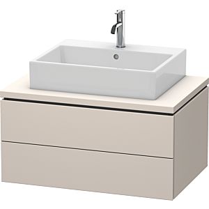 Duravit L-Cube vanity unit LC581709191 82 x 54.7 cm, matt taupe, for console, 2 drawers