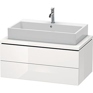 L-Cube Duravit vasque LC581802222 92 x 54,7 cm, blanc brillant, pour console, 2 tiroirs