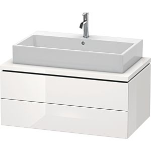Duravit L-Cube Waschtisch-Unterschrank LC581808585 92 x 54,7 cm, weiß hochglanz, für Konsole, 2 Schubkästen