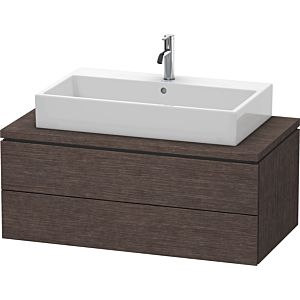 Duravit L-Cube Waschtisch-Unterschrank LC581907272 102 x 54,7 cm, eiche dunkel gebürstet, für Konsole, 2 Schubkästen