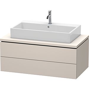 Duravit L-Cube Waschtisch-Unterschrank LC581909191 102 x 54,7 cm, taupe matt, für Konsole, 2 Schubkästen