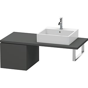 Duravit L-Cube Unterschrank LC583104949 42 x 54,7 cm, graphit matt, für Konsole, 1 Auszug
