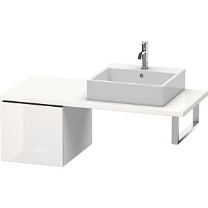Duravit L-Cube Unterschrank LC583108585 42 x 54,7 cm, weiß hochglanz, für Konsole, 1 Auszug