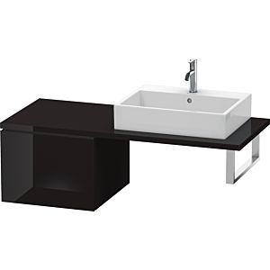 Duravit L-Cube meuble bas LC583204040 52 x 54,7 cm, noir brillant, pour console, 2000 coulissant
