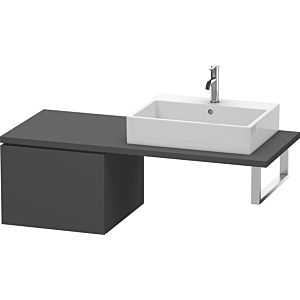 Duravit L-Cube base cabinet LC583204949 52 x 54.7 cm, graphite matt, for console, 2000 pull-out