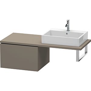 Duravit L-Cube Unterschrank LC583309090 62 x 54,7 cm, flannel grey seidenmatt, für Konsole, 1 Auszug