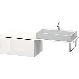 Duravit L-Cube meuble bas LC583402222 82 x 54,7 cm, blanc brillant, pour console, 2000 coulissant