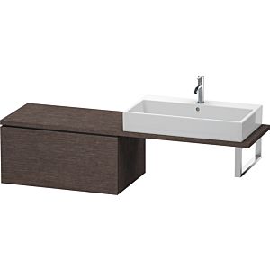 Duravit L-Cube Unterschrank LC583407272 82 x 54,7 cm, eiche dunkel gebürstet, für Konsole, 1 Auszug